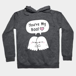 Cute Hugging Ghosts You're My Boo Besties Hoodie